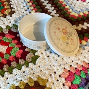 Vintage floral trinket dish